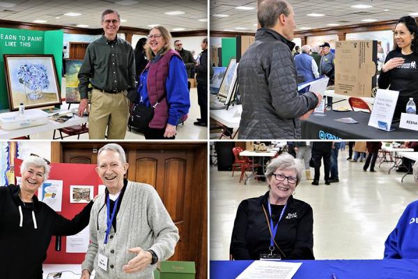 Various photos of members at the January 2024 Lexington Open House.