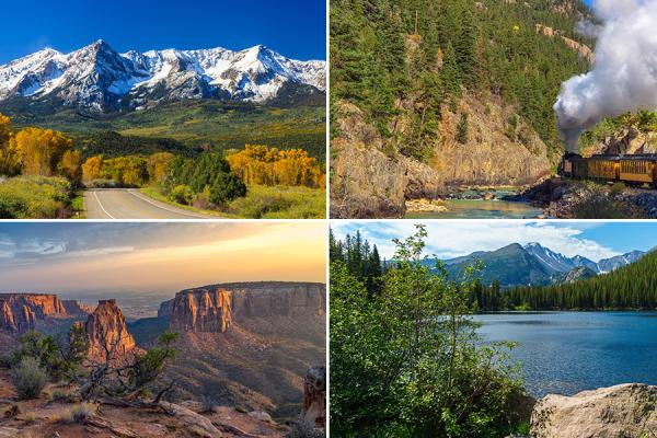 Various photo of the Rockies in Colorado, and other nearby National Parks.