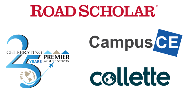 Road Scholar, Premier World Discovery, Campus CE, and Collette